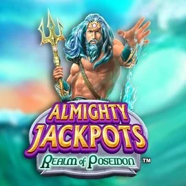 Almighty Jackpots – Realm of Poseidon logo by Novomatic at Scored Casino