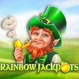 Rainbow Jackpots online game logo by Red Tiger Gaming on scoredcasinoo.se