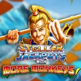 Stellar Jackpots with More Monkeys game by Lightning Box Game – logo hosted on Scored Casino
